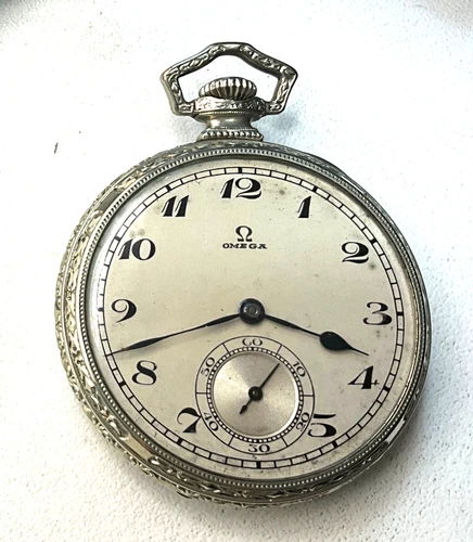 DH62 Vintage Omega Dial Regina Movement Wadsworth Gold Filled Case Pocket Watch