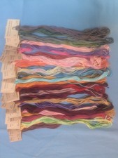 30 Skeins Of Weeks Dye Works Hand Dyed Embroidery Floss 26 Colors 5 Yards Each