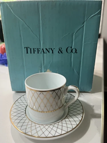 Vintage Tiffany Demitasse Cups And Saucers Set Of 4