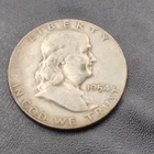 1954 Franklin Half Dollar 50C Silver Business Strike Coin Circulated