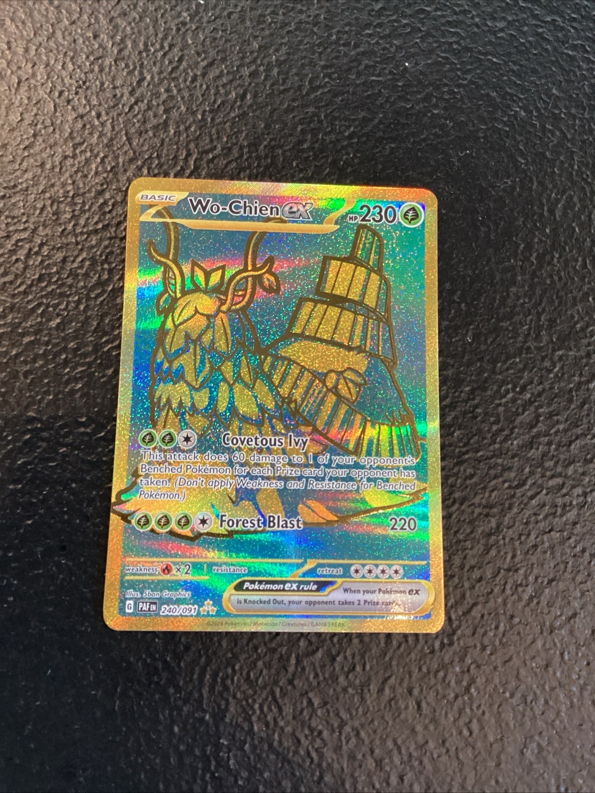 Wo-Chien Ex 240/091 Paldean Fates Holo Pokemon TCG NM