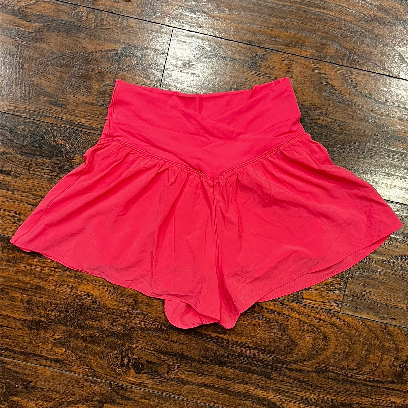 Offline by Aerie Real Me Crossover Flowy Shorts Pink Women's Size Medium