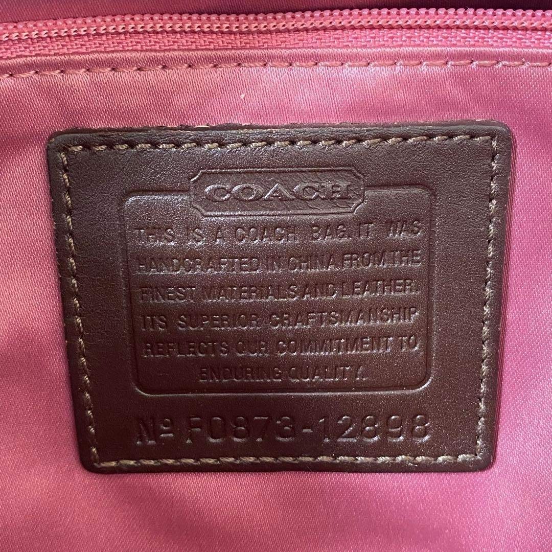 Coach Patchwork 2-Way Shoulder Bag Authentic Leat… - image 10