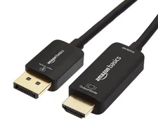 Amazon Basics DisplayPort to HDMI Display Cable 4k 60Hz, Monitor, Projector, 3'