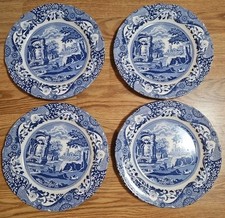 Spode Blue Italian 10 1/4" Dinner Plate New Lot Of 4