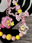 Kirby Nintendo Kawaii Pendant Chain Wallet Pink Phone Strap Wristlet Bag Charm — photo 3