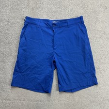 NIKE GOLF Herren Shorts Bermudas Gr 32 Performance Sport Hose Blau Logo 28505