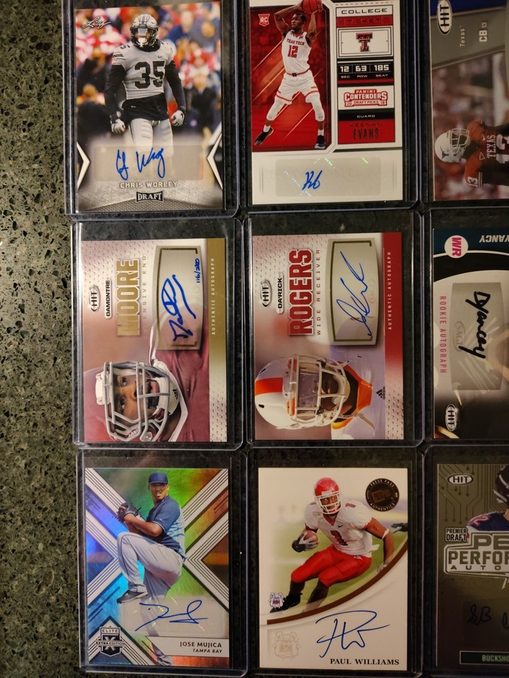 Rookie Card Autograph Lot (15) Cards | eBay