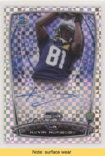2014 Bowman Chrome Rookie Refractor X-Fractor /10 Kevin Norwood Auto READ 9s2