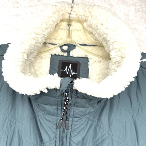 PULSE Mens Vest Size 3XL Teal Sherpa Fur Lined Outdoor Weather Gear Zip Pockets - Picture 5 of 14