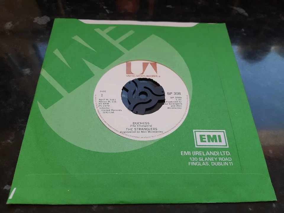 THE STRANGLERS - IRISH PRESS 7" 45 - DUCHESS - 1979 - UNITED ARTISTS - PUNK - Image 3 of 4