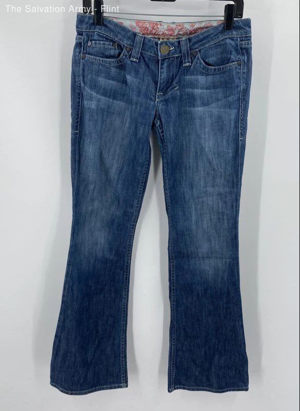 Jean William Rast Femme – Taille Basse 27 – Coupe Flare Poche Évasée – Délavé Occasion Très Bon État