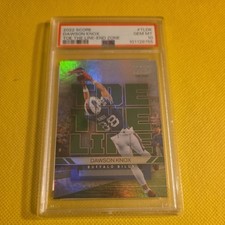 2022 Score - Toe the Line #TL-DK Dawson Knox End Zone #/6 PSA 10 Gem Mint  pop 1