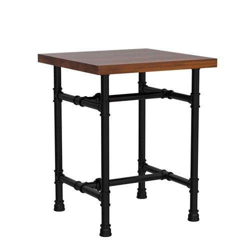 24 Inch Industrial Rustic Iron Pipe Entry Table, End Table, Coffee Table, Sid... - Picture 4 of 6
