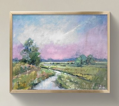 Original Impressionist Painting on 14in x11 in Canvas - Signed by the Artist