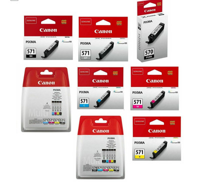 Canon PGI570 CLI571 Original CMYK / Multipack Tintenpatronen für PIXMA TS9055 Set