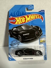 Hot Wheels 16 BUGATTI CHIRON Factory Fresh BLACK Car 89/250 2018 NEW Sent In Box