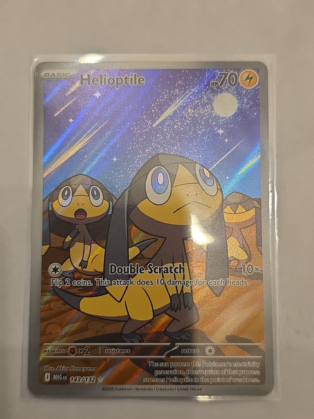 Helioptile 143/132 Me01: Mega Evolution Holo