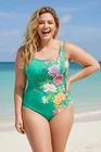 Johnny Was Peacock Goza Tank One Piece Swimsuit CSW6123-DX Plus Size