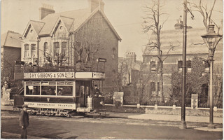 Luton. Tram to Park Street & Two Houses.