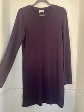 Wilfred Free Stretch Knit Sweater Dress Womens L Purple Long Sleeved 36” Chest