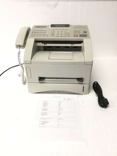 Brother IntelliFax 4100E Laser Fax Machine w/Toner & Handset WORKING FREE SHIP