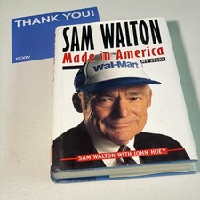 Sam Walton Walmart Made In America Stated 1st Edition 1992 Hardcover John Huey