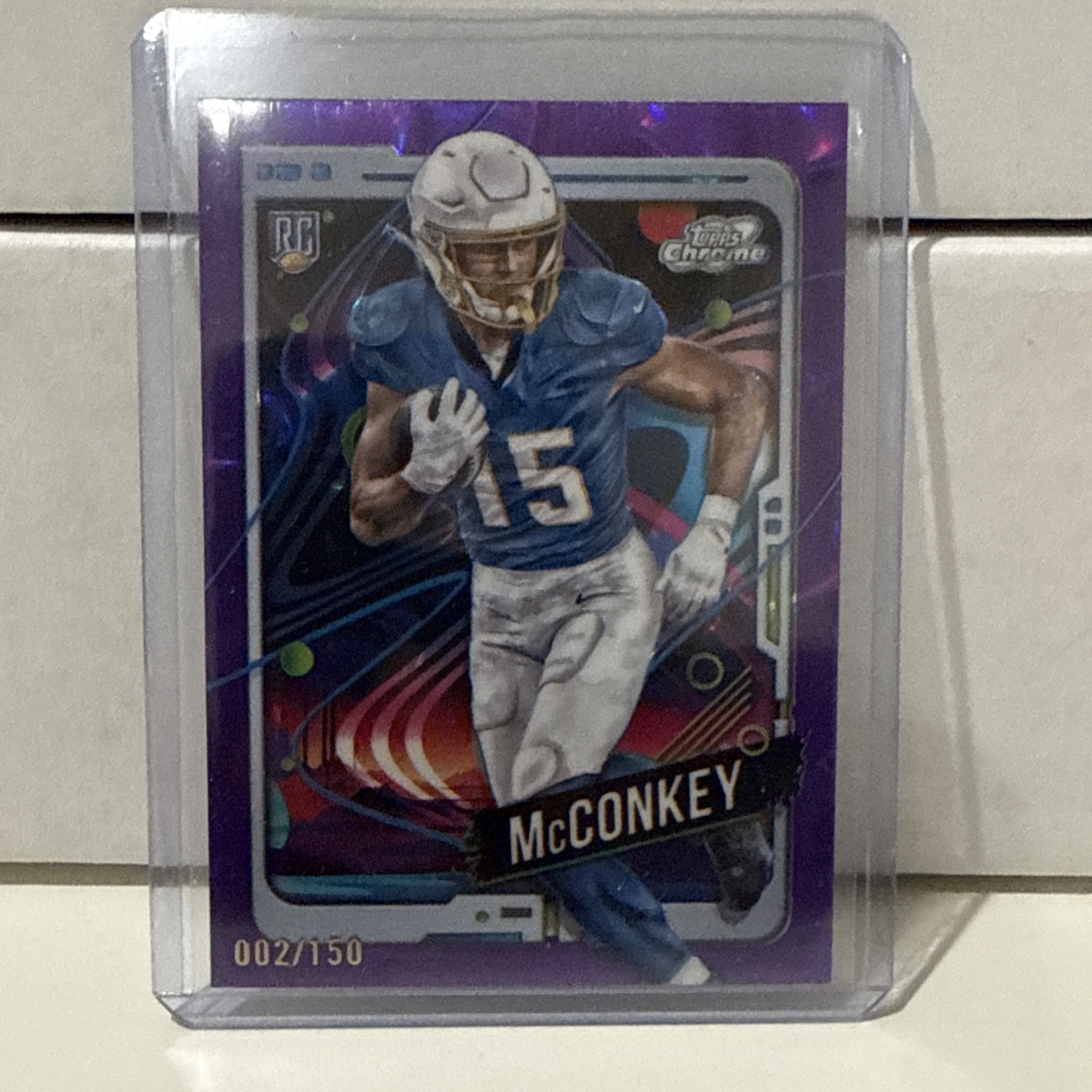 2024 Topps Cosmic Chrome - Ladd McConkey #152 Purple /150 (RC)