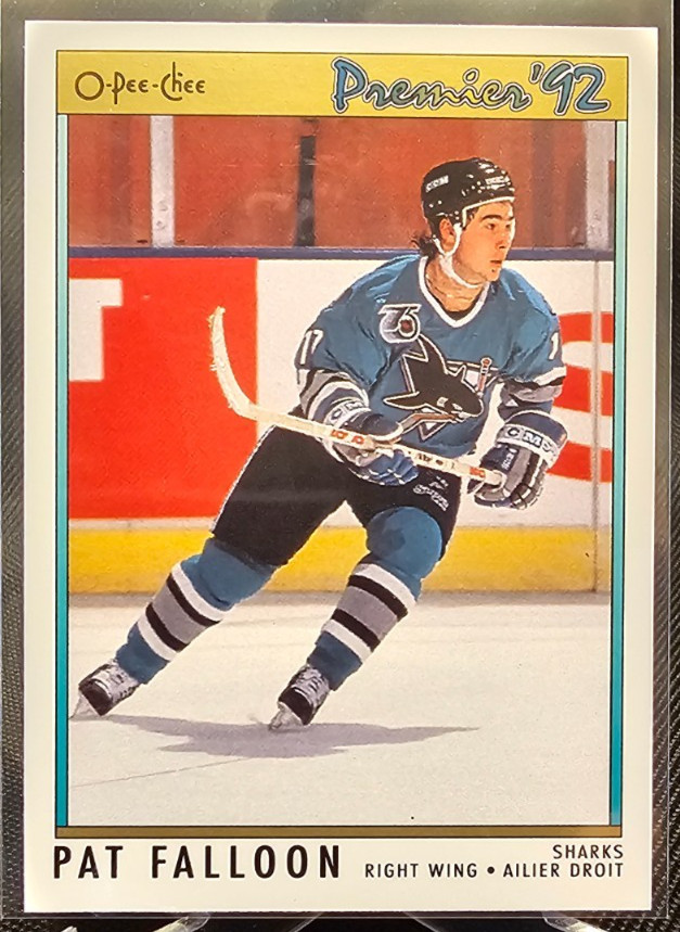 1991-92 O-Pee-Chee Premier Pat Falloon RC #56 San Jose Sharks