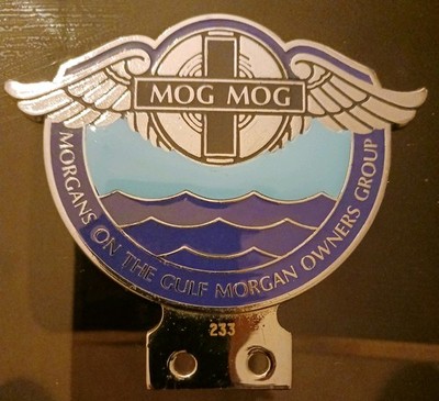 Morgans on the Gulf USA Chrom und Emaille Auto Abzeichen. Schöner Artikel, guter Zustand!
