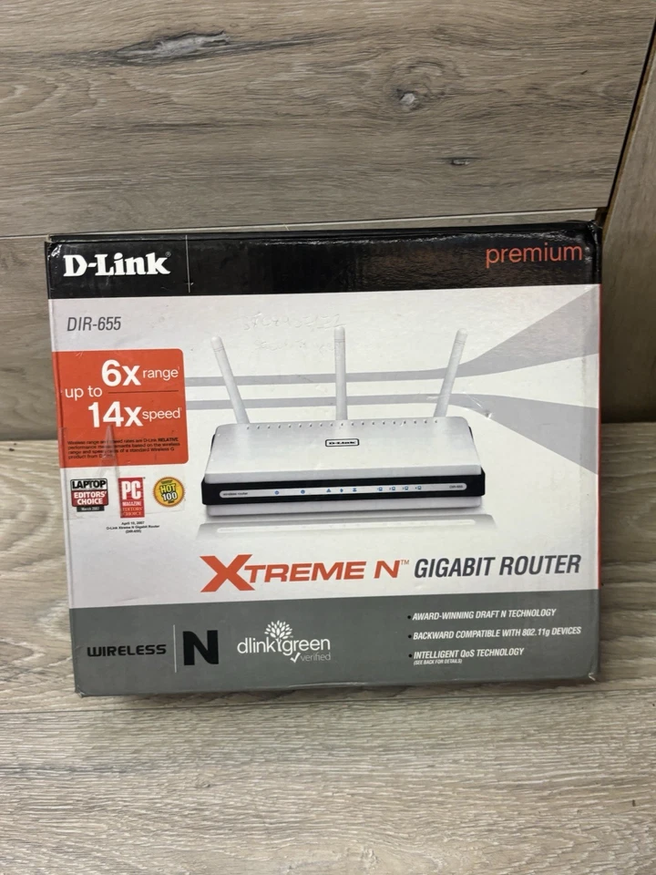 D-Link DIR-655 Extreme N Gigabit Wireless Internet Wifi Router 802.11n - Image 2 of 4