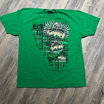 Ecko Unltd Shirt Mens 3XL Green Graphic Tee Defined By Design