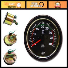 85mm Diesel Tachometer 4000 Rpm 1224 Volt 3-38 Gauge For Trucks Equipment