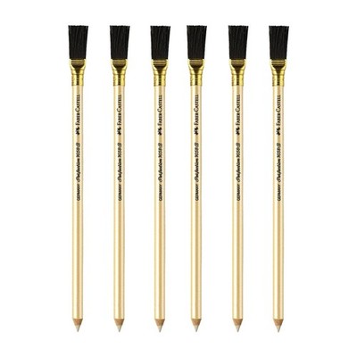 Faber Castell Perfection Eraser Pencil with Brush (6-PACK)