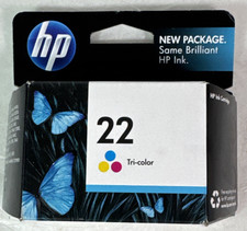 HP 22 Tricolor Ink Cartridge Cyan, Magenta, Yellow C9352AN Exp Aug 2014