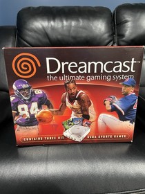 Sega Dreamcast Sports Bundle NFL NBA MLB 2k1 Complete In Box CIB Console