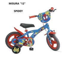 Bici Bimbo Spidey Misura 12 Pollici Età 2/3 Anni