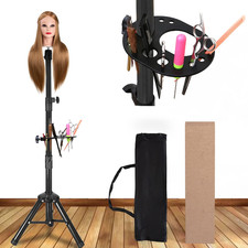 55 Inch Wig Stand Tripod with Head Heavy Duty Wig Stand Tripod Wig Head Stand Wi