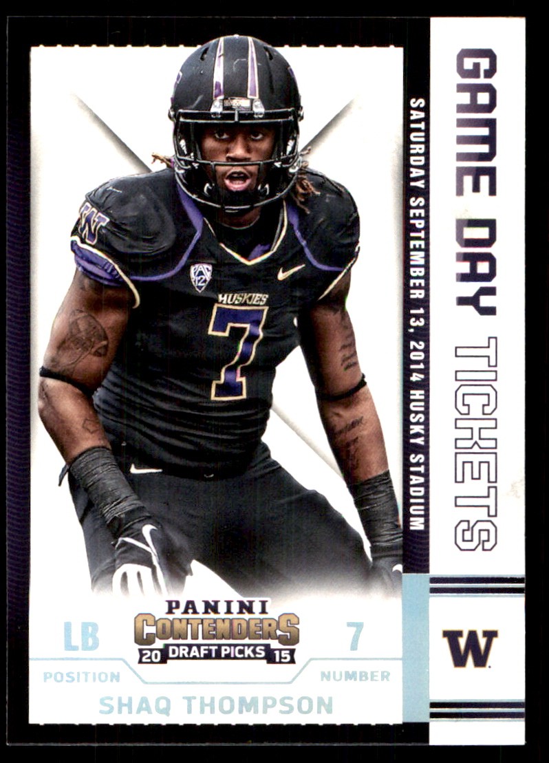 Shaq Thompson Panini Contenders Draft Picks Game Day Tickets #41 Base