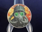 2020 1oz Silver Liberty Eagle.  “CHERNOBYL GAS MASK”. Coloured. COA in Capsule.