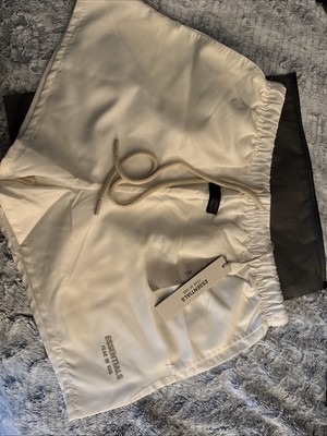 Fear Of God Essentials Running Shorts Cloud Dance Size Medium AUTHENTIC NEW