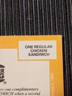 Vtg 1996 Burger King Coupon Entertainment 96 Spelling Error Sandiwch Misprint  — photo 4