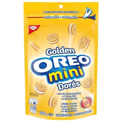 2-Pack Christie OREO, Mini Golden Sandwich Cookies, Made in a Peanut-Free Facili