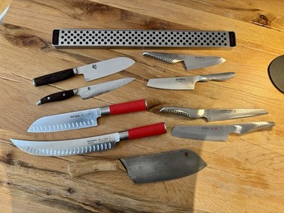 Hochwertiges Global & Shun Messerset+ Magnetleiste | einzeln möglich
