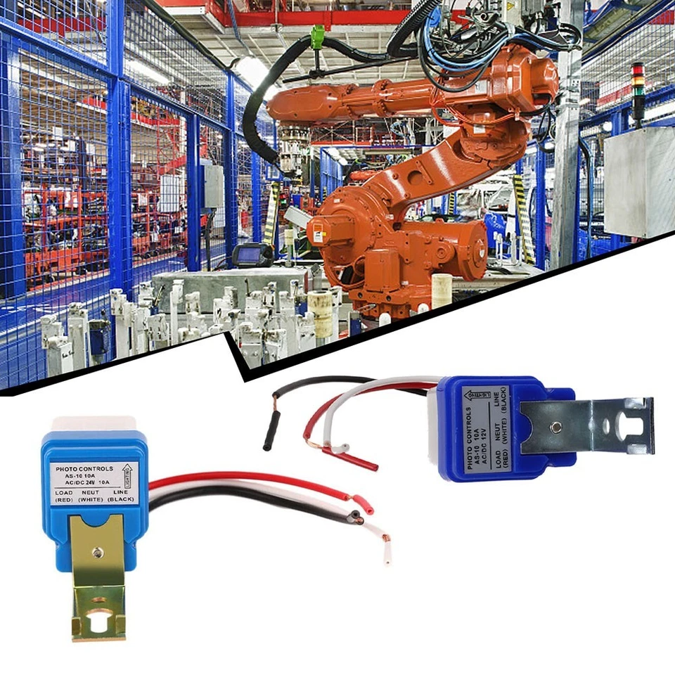 Auto On Off Photocell Sensor For Parks Delay Off 0.1S Automatic Light Control