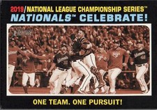 2020 Topps Heritage #206 Nationals Celebrate!  Nationals FREE SHIP