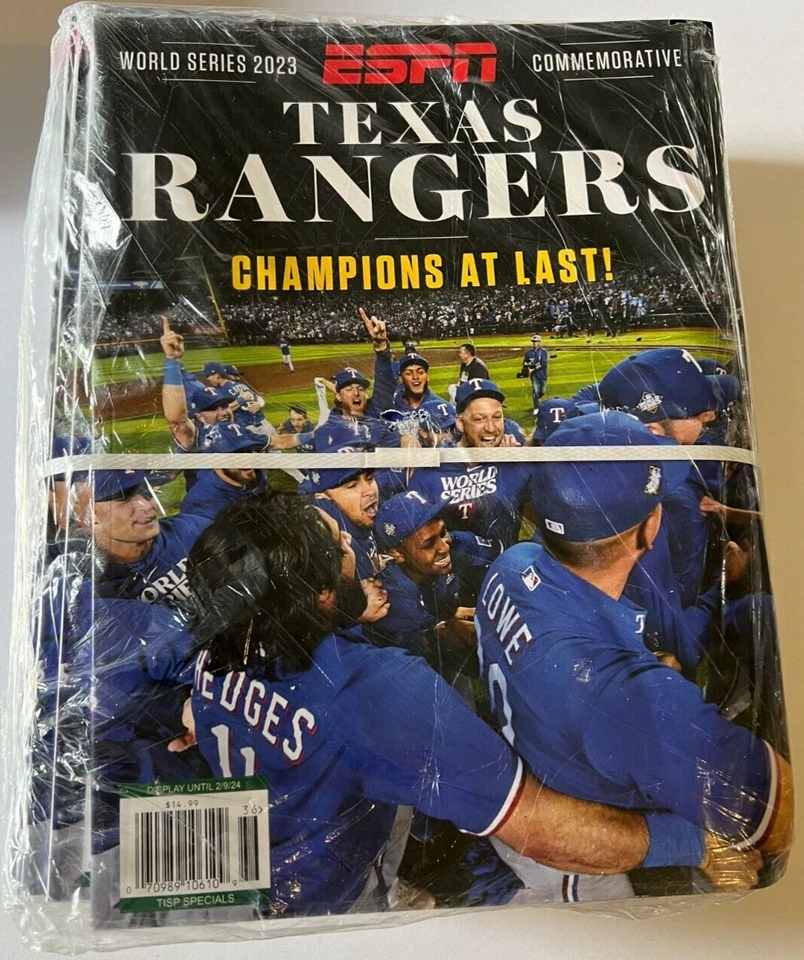 Texas Rangers World Series Magazine Lot of 3 Sports Illustrated, ESPN, Lindy's - Image 3 of 4