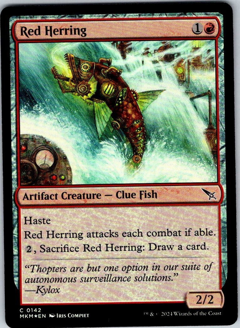 Magic the Gathering Foil Red Herring Murders at Karlov Manor MTG