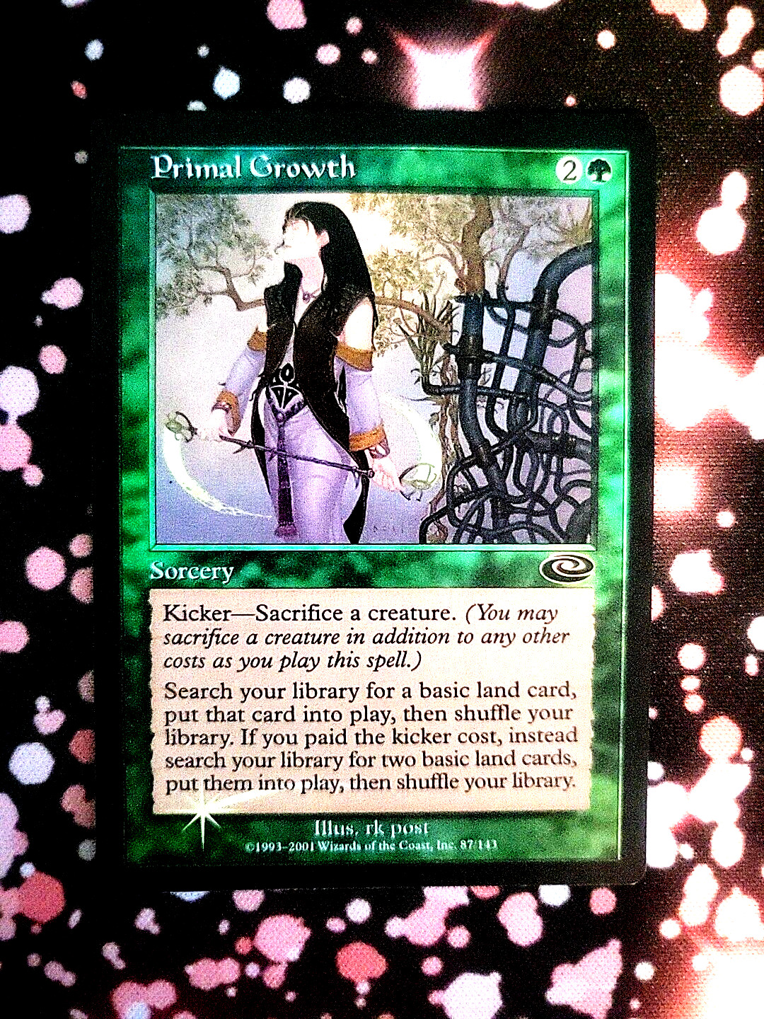 MTG 24A - LP FOIL PRIMAL GROWTH PLANESHIFT #87 - MAGIC THE GATHERING