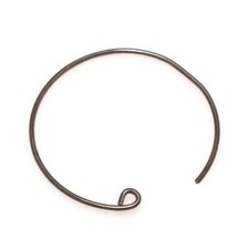 60 PCS 26MM ROUND EARRING FINDING BLACK GOLD PLATED JEWELRY MAKING WIRE 1039 TO